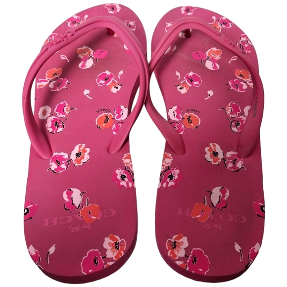 Coach Clementine Floral Flip Flop Thong Sandal - Picture 3 of 8